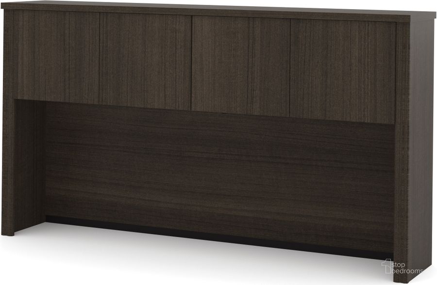 The appearance of Embassy Hutch For 66" Credenza In Dark Chocolate designed by Bestar in the modern / contemporary interior design. This dark chocolate piece of furniture  was selected by 1StopBedrooms from Embassy Collection to add a touch of cosiness and style into your home. Sku: 60520-2179. Material: Wood. Product Type: Credenza. Image1