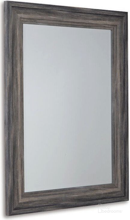 The appearance of Jacee Antique Gray Accent Mirror designed by Signature Design by Ashley in the transitional interior design. This antique gray piece of furniture  was selected by 1StopBedrooms from Jacee Collection to add a touch of cosiness and style into your home. Sku: A8010218. Product Type: Accent Mirror. Image1