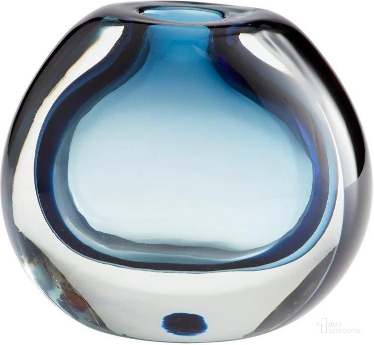 The appearance of Jacinta Blue Small Vase designed by Cyan Design in the modern / contemporary interior design. This blue piece of furniture  was selected by 1StopBedrooms from Jacinta Collection to add a touch of cosiness and style into your home. Sku: 10485. Material: Glass. Product Type: Vase.