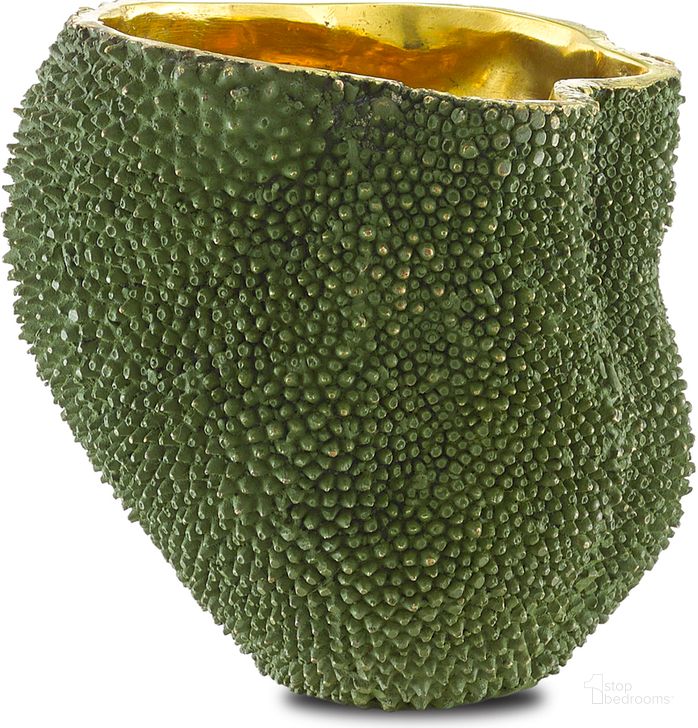 The appearance of Jackfruit Medium Green Vase designed by Currey & Company in the modern / contemporary interior design. This green piece of furniture  was selected by 1StopBedrooms from Jackfruit Collection to add a touch of cosiness and style into your home. Sku: 1200-0288. Material: Metal. Product Type: Vase. Image1