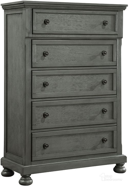 The appearance of Jackson 5-Drawer Chest Made with Wood In Rustic Gray designed by Galaxy Home Furnishings in the modern / contemporary interior design. This gray piece of furniture  was selected by 1StopBedrooms from Jackson Collection to add a touch of cosiness and style into your home. Sku: 601955551038. Material: Wood. Product Type: Chest. Image1