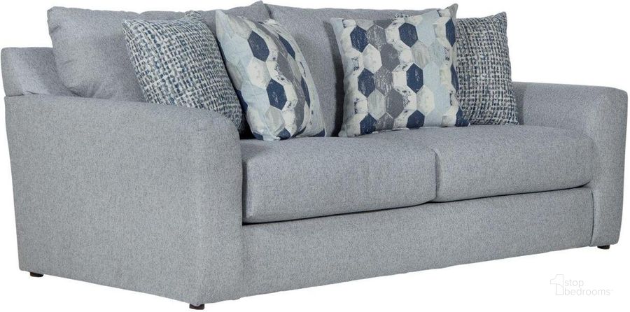 The appearance of Hooten Sofa In Marine designed by Jackson in the traditional interior design. This marine piece of furniture  was selected by 1StopBedrooms from Hooten Collection to add a touch of cosiness and style into your home. Sku: 328803184223207843. Material: Fabric. Product Type: Sofa. Image1