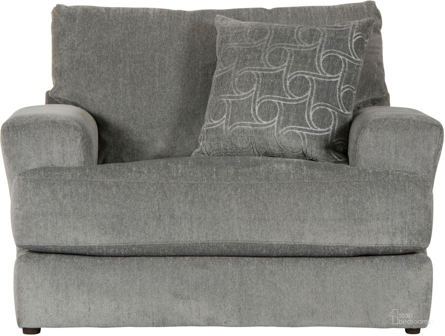 The appearance of Lamar Chair And Half In Grey designed by Jackson in the traditional interior design. This grey piece of furniture  was selected by 1StopBedrooms from Lamar Collection to add a touch of cosiness and style into your home. Sku: 409801172428226728. Material: Fabric. Product Type: Accent Chair. Image1