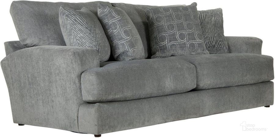 The appearance of Jackson Lamar Sofa designed by Jackson in the traditional interior design. This gray piece of furniture  was selected by 1StopBedrooms from Lamar Collection to add a touch of cosiness and style into your home. Sku: 409803172428226728. Material: Polyester. Product Type: Sofa. Image1
