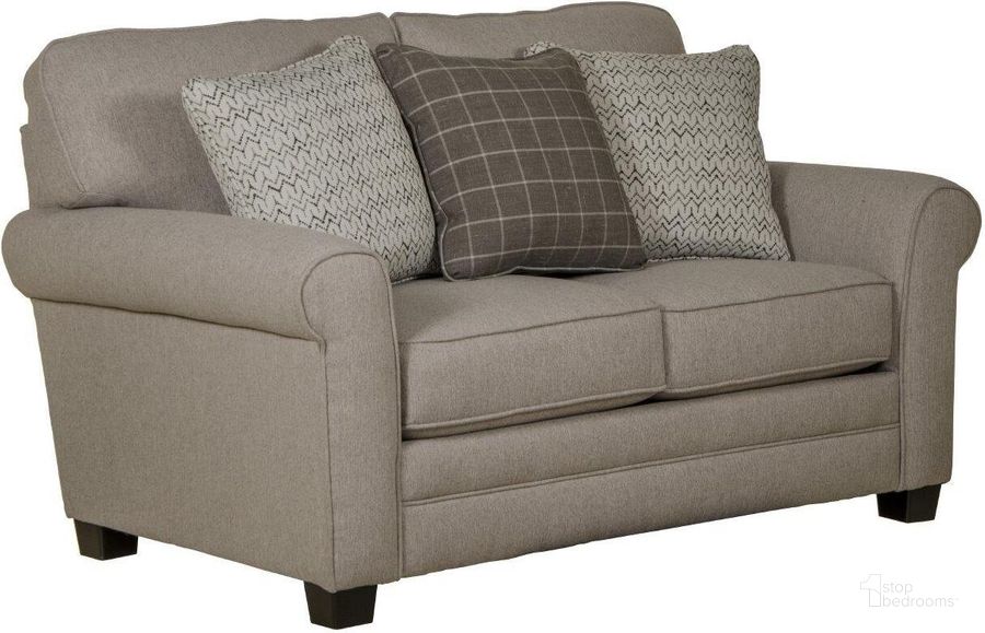 The appearance of Jackson Lewiston Loveseat designed by Jackson in the traditional interior design. This cement piece of furniture  was selected by 1StopBedrooms from Lewiston Collection to add a touch of cosiness and style into your home. Sku: 327902192818208518. Material: Polyester. Product Type: Loveseat. Image1