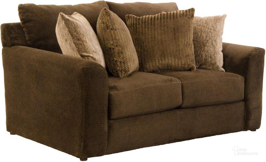 The appearance of Jackson Midwood Loveseat 329102180649264000 designed by Jackson in the traditional interior design. This chocolate piece of furniture  was selected by 1StopBedrooms from Midwood Collection to add a touch of cosiness and style into your home. Sku: 329102180649264249. Material: Polyester. Product Type: Loveseat. Image1