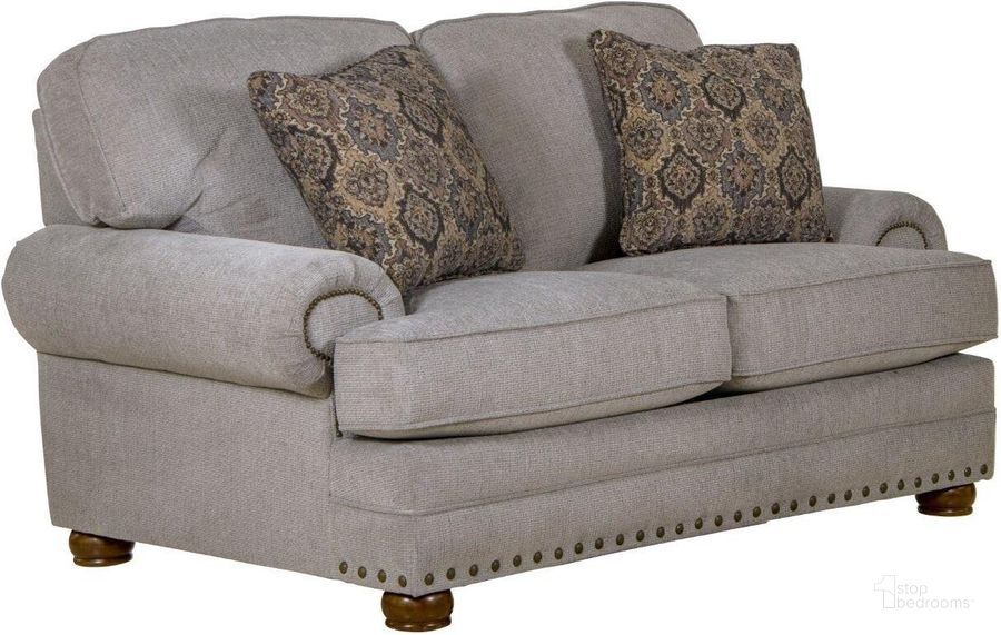 The appearance of Jackson Singletary Loveseat designed by Jackson in the traditional interior design. This nickle piece of furniture  was selected by 1StopBedrooms from Singletary Collection to add a touch of cosiness and style into your home. Sku: 324102201018201148. Material: Polyester. Product Type: Loveseat. Image1