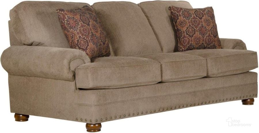 The appearance of Jackson Singletary Sofa 324103201049201000 designed by Jackson in the traditional interior design. This java piece of furniture  was selected by 1StopBedrooms from Singletary Collection to add a touch of cosiness and style into your home. Sku: 324103201049201149. Material: Polyester. Product Type: Sofa. Image1
