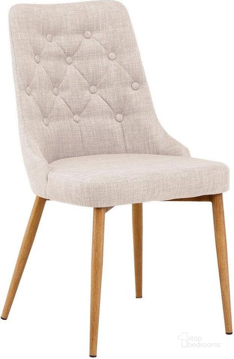 The appearance of Jacobsen Fabric Upholstered Dining Side Chair Set of 2 In Beige designed by Best Master Furniture in the modern / contemporary interior design. This beige piece of furniture  was selected by 1StopBedrooms from Jacobsen Collection to add a touch of cosiness and style into your home. Sku: T05BC. Material: Fabric. Product Type: Side Chair. Image1