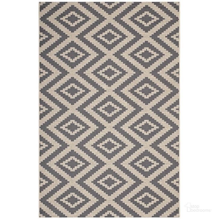 The appearance of Jagged Geometric Diamond Trellis 9X12 Indoor and Outdoor Area Rug In Gray and Beige designed by Modway in the modern / contemporary interior design. This gray and beige piece of furniture  was selected by 1StopBedrooms from Jagged Collection to add a touch of cosiness and style into your home. Sku: R-1135A-912. Material: Polypropylene. Product Type: Area Rugs. Image1