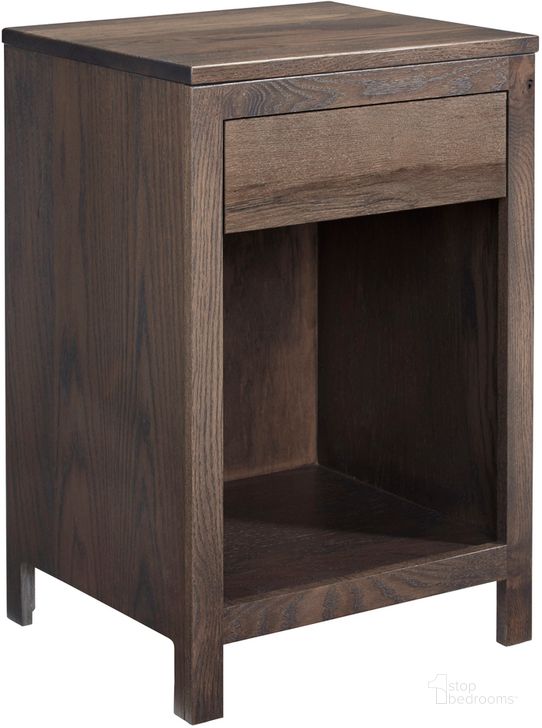 The appearance of Jakob Nightstand In Storm Gray designed by Progressive Furniture in the transitional interior design. This storm gray piece of furniture  was selected by 1StopBedrooms from Jakob Collection to add a touch of cosiness and style into your home. Sku: I101-43. Product Type: Nightstand. Material: Solid Pine. Image1