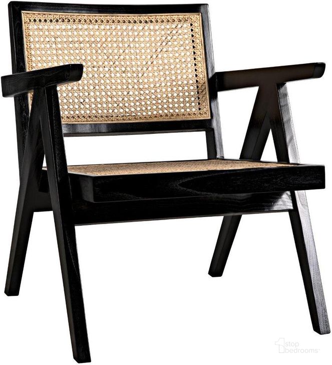 The appearance of James Relax Chair In Charcoal Black designed by Noir in the transitional interior design. This charcoal piece of furniture  was selected by 1StopBedrooms from James Collection to add a touch of cosiness and style into your home. Sku: AE-130CHB. Material: Wood. Product Type: Accent Chair. Image1