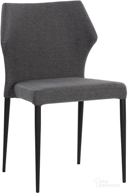 The appearance of James Stackable Dining Chair Set Of 2 In City Grey designed by Sunpan in the modern / contemporary interior design. This grey piece of furniture  was selected by 1StopBedrooms from James Collection to add a touch of cosiness and style into your home. Sku: 107681. Material: Fabric. Product Type: Dining Chair. Image1