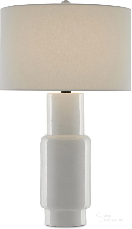 The appearance of Janeen White Table Lamp designed by Currey & Company in the modern / contemporary interior design. This white piece of furniture  was selected by 1StopBedrooms from Janeen Collection to add a touch of cosiness and style into your home. Sku: 6000-0300. Product Type: Table Lamp. Material: Iron. Image1