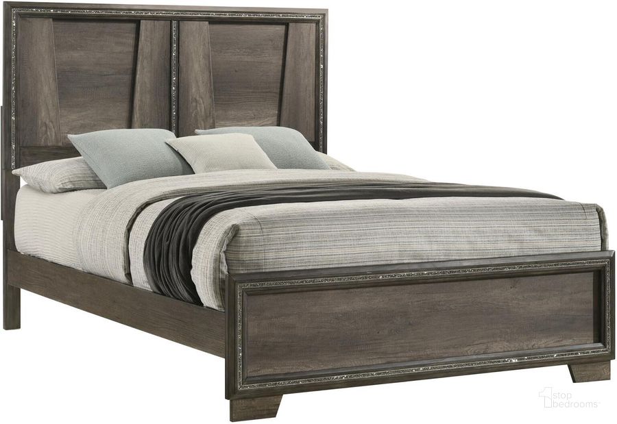 The appearance of Janine Eastern King Panel Bed In Grey designed by Coaster in the transitional interior design. This grey piece of furniture  was selected by 1StopBedrooms from Janine Collection to add a touch of cosiness and style into your home. Sku: 223551KEB1;223551KEB2. Bed Type: Panel Bed. Material: Wood. Product Type: Panel Bed. Bed Size: King. Image1