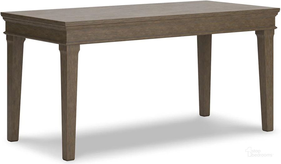 The appearance of Janismore Weathered Gray Home Office Desk designed by Signature Design by Ashley in the traditional interior design. This weathered gray piece of furniture  was selected by 1StopBedrooms from Janismore Collection to add a touch of cosiness and style into your home. Sku: H776-44. Material: Wood. Product Type: Home Office Desk. Image1