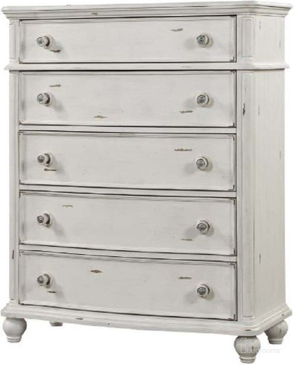 The appearance of Jaqueline Chest In Antique White designed by ACME in the rustic / southwestern interior design. This antique white piece of furniture  was selected by 1StopBedrooms from Jaqueline Collection to add a touch of cosiness and style into your home. Sku: BD01437. Product Type: Chest. Image1