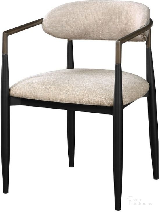 The appearance of Jaramillo Side Chair Set of 2 In Black and Beige designed by ACME in the modern / contemporary interior design. This black and beige piece of furniture  was selected by 1StopBedrooms from Jaramillo Collection to add a touch of cosiness and style into your home. Sku: DN02142. Material: Wood. Product Type: Side Chair.