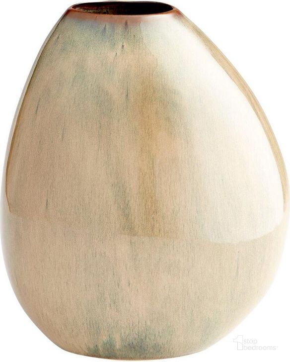 The appearance of Jardin Olive Glaze Vase designed by Cyan Design in the modern / contemporary interior design. This green piece of furniture  was selected by 1StopBedrooms from Jardin Collection to add a touch of cosiness and style into your home. Sku: 10530. Material: Ceramic. Product Type: Vase.