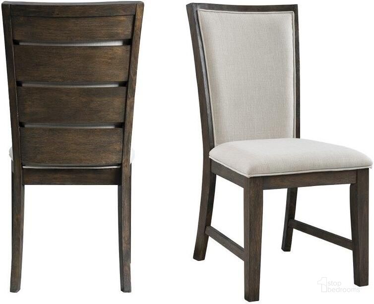 The appearance of Jasper Dark Walnut Slat Back Side Chair Set Of 2 designed by Picket House in the transitional interior design. This brown piece of furniture  was selected by 1StopBedrooms from Jasper Collection to add a touch of cosiness and style into your home. Sku: DGD550SBC. Product Type: Side Chair. Material: Rubberwood. Image1