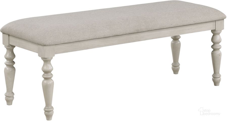The appearance of Jennifer White Bench designed by New Classic in the transitional interior design. This white piece of furniture  was selected by 1StopBedrooms from Jennifer Collection to add a touch of cosiness and style into your home. Sku: D7553-25. Product Type: Bench. Image1