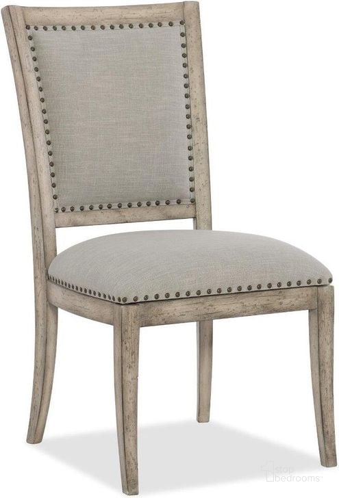The appearance of Boheme Gray Vitton Upholstered Side Chair Set of 2 designed by Hooker in the traditional interior design. This grey piece of furniture  was selected by 1StopBedrooms from Boheme Collection to add a touch of cosiness and style into your home. Sku: 5750-75410-LTWD. Material: Fabric. Product Type: Side Chair. Image1