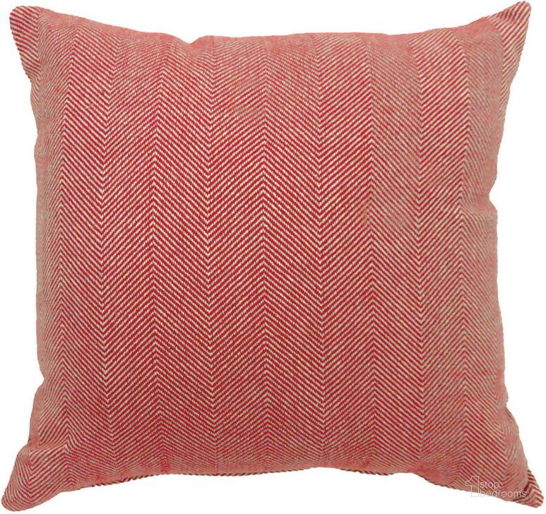The appearance of Jill 21" X 21" Pillow Set of 2 In Red designed by Furniture of America in the modern / contemporary interior design. This red piece of furniture  was selected by 1StopBedrooms from Jill Collection to add a touch of cosiness and style into your home. Sku: PL688L-2PK. Material: Cotton. Product Type: Pillow. Image1