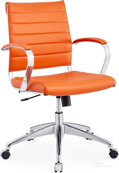 The appearance of Jive Orange Mid Back Office Chair designed by Modway in the modern / contemporary interior design. This orange piece of furniture  was selected by 1StopBedrooms from Jive Collection to add a touch of cosiness and style into your home. Sku: EEI-273-ORA. Material: Aluminum. Product Type: Office Chair. Image1