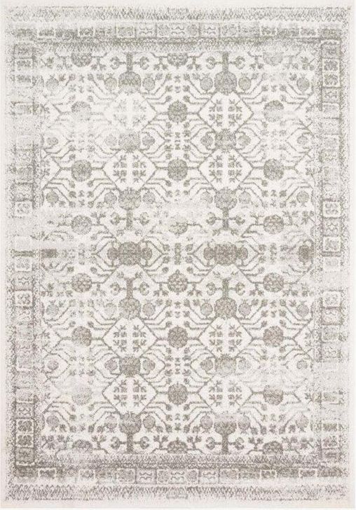 The appearance of Joaquin Ivory/Grey Rug JOAQJOA-04IVGY160S designed by Loloi Rugs in the traditional interior design. This ivory and grey piece of furniture  was selected by 1StopBedrooms from Joaquin Collection to add a touch of cosiness and style into your home. Sku: JOAQJOA-04IVGY160S. Material: Polypropylene. Product Type: Rug. Image1