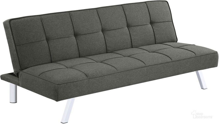The appearance of Joel Upholstered Tufted Sofa Bed In Grey designed by Coaster in the modern / contemporary interior design. This grey piece of furniture  was selected by 1StopBedrooms from Joel Collection to add a touch of cosiness and style into your home. Sku: 360283. Material: Upholstered. Product Type: Sofa Bed. Image1