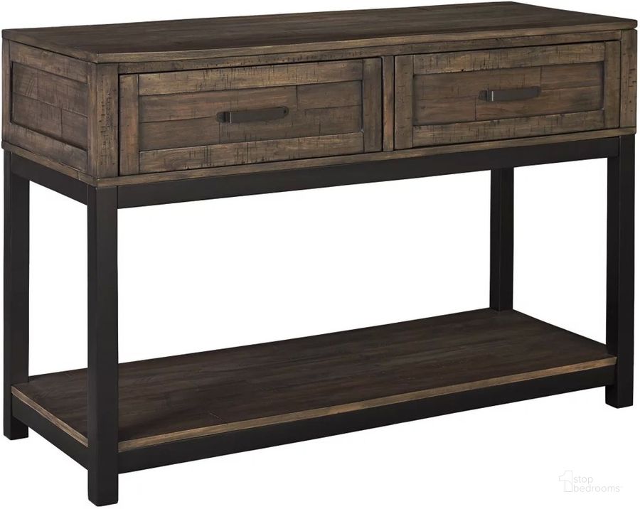 Johurst Grayish Brown Sofa Table by Ashley Furniture | 1StopBedrooms
