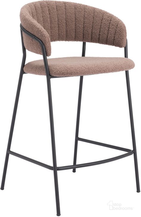 The appearance of Josephine Bar Stool Set of 2 In Brown designed by Zuo Modern in the modern / contemporary interior design. This brown piece of furniture  was selected by 1StopBedrooms from Josephine Collection to add a touch of cosiness and style into your home. Sku: 109672. Product Type: Barstool. Material: Plywood. Image1
