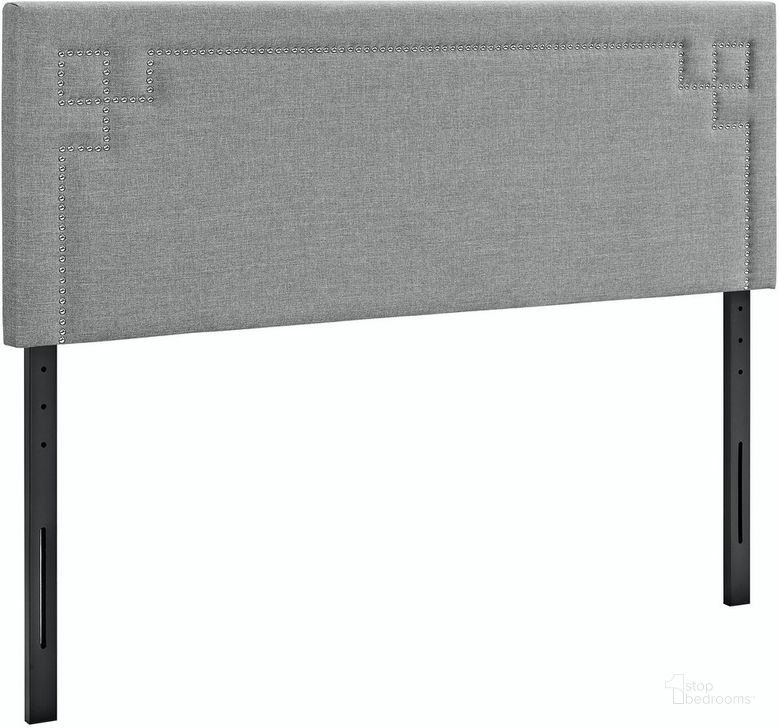 The appearance of Josie Full Upholstered Fabric Headboard In Light Gray designed by Modway in the  interior design. This light gray piece of furniture  was selected by 1StopBedrooms from Josie Collection to add a touch of cosiness and style into your home. Sku: MOD-5400-LGR. Material: Wood. Product Type: Headboard. Bed Size: Full. Image1