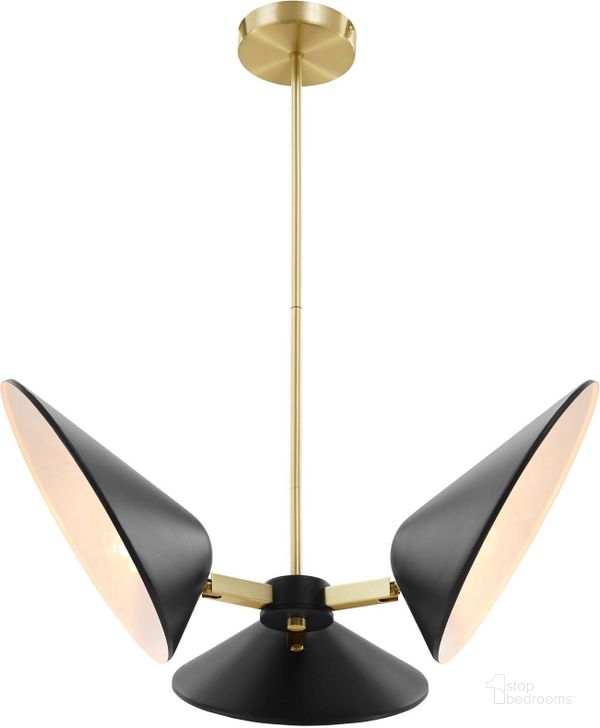 The appearance of Journey 3-Light 3 Inch Arm Pendant EEI-5299-BLK designed by Modway in the modern / contemporary interior design. This black piece of furniture  was selected by 1StopBedrooms from Journey Collection to add a touch of cosiness and style into your home. Sku: EEI-5299-BLK. Material: Metal. Product Type: Pendant Lighting. Image1