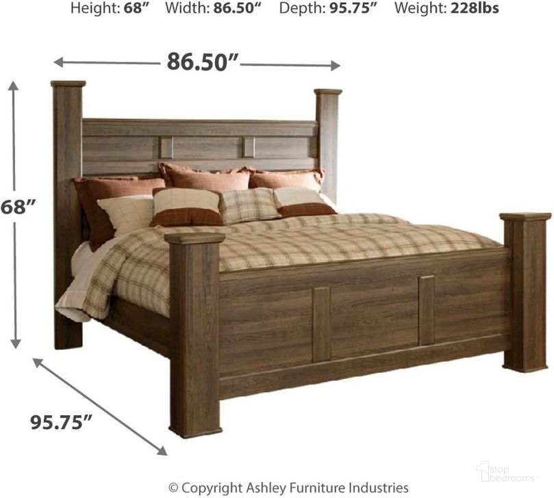 Juararo King Poster Bed by Ashley Furniture 1StopBedrooms