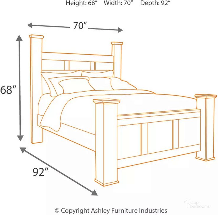 Juararo Queen Poster Bed by Ashley Furniture 1StopBedrooms