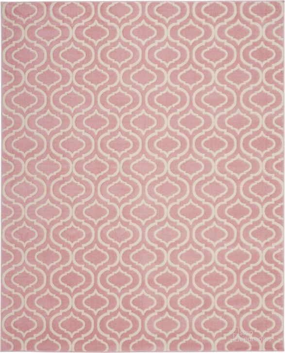 The appearance of Jubilant Pink 7 X 10 Area Rug designed by Nourison in the transitional interior design. This pink piece of furniture  was selected by 1StopBedrooms from Jubilant Collection to add a touch of cosiness and style into your home. Sku: 99446326454. Material: Polypropylene. Product Type: Area Rugs. Image1