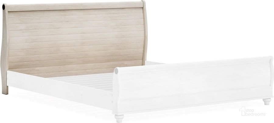 The appearance of Judith Place White Wash Queen Headboard designed by Harbour Home in the transitional interior design. This white wash piece of furniture  was selected by 1StopBedrooms from Judith Place Collection to add a touch of cosiness and style into your home. Sku: B267-77. Material: Wood. Product Type: Headboard. Bed Size: Queen.