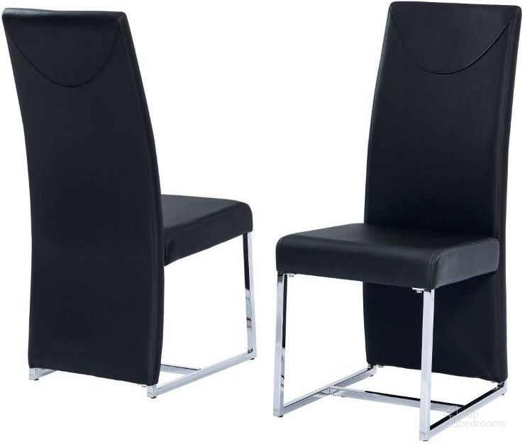 The appearance of Judoc 18 Inch Faux Leather Dining Chair Set of 2 In Black designed by Best Master Furniture in the modern / contemporary interior design. This black piece of furniture  was selected by 1StopBedrooms from Judoc Collection to add a touch of cosiness and style into your home. Sku: BA222BC. Material: Faux Leather. Product Type: Dining Chair. Image1