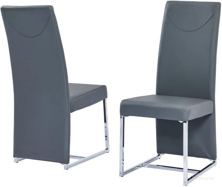 The appearance of Judoc 18 Inch Faux Leather Dining Chair Set of 2 In Gray designed by Best Master Furniture in the modern / contemporary interior design. This gray piece of furniture  was selected by 1StopBedrooms from Judoc Collection to add a touch of cosiness and style into your home. Sku: BA222GC. Material: Faux Leather. Product Type: Dining Chair. Image1