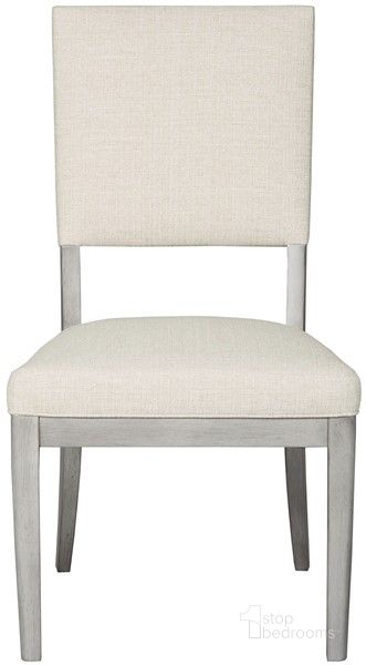 The appearance of Juliet Dining Chair In Cream designed by Vanguard Furniture in the transitional interior design. This cream piece of furniture  was selected by 1StopBedrooms from Juliet Collection to add a touch of cosiness and style into your home. Sku: T2V12-CH. Product Type: Dining Chair. Material: Upholstery. Image1