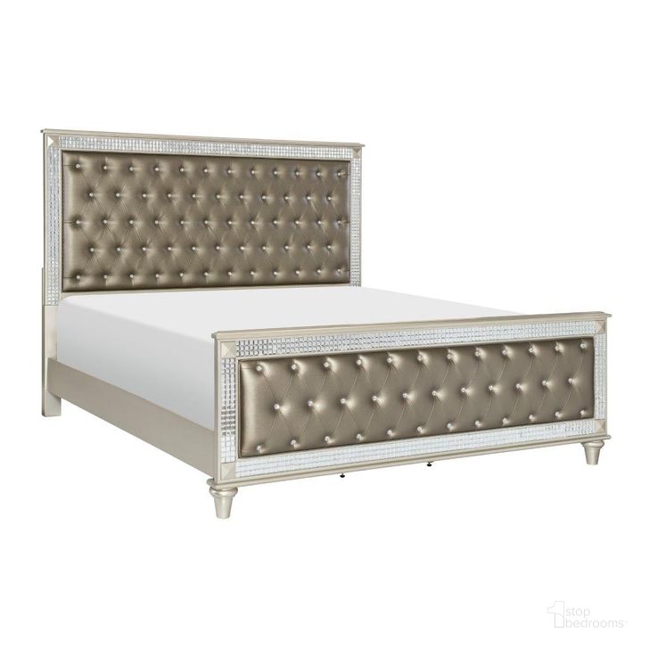 The appearance of Juliette Silver Queen Panel Bed designed by Homelegance in the transitional interior design. This silver and grey piece of furniture  was selected by 1StopBedrooms from Juliette Collection to add a touch of cosiness and style into your home. Sku: 5844-1;5844-2;5844-3. Bed Type: Panel Bed. Material: Wood. Product Type: Panel Bed. Bed Size: Queen. Image1