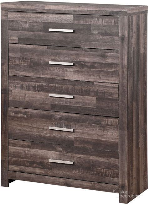 The appearance of Juniper Chest designed by ACME in the transitional interior design. This dark oak piece of furniture  was selected by 1StopBedrooms from Juniper Collection to add a touch of cosiness and style into your home. Sku: 22166. Material: Wood. Product Type: Chest. Image1