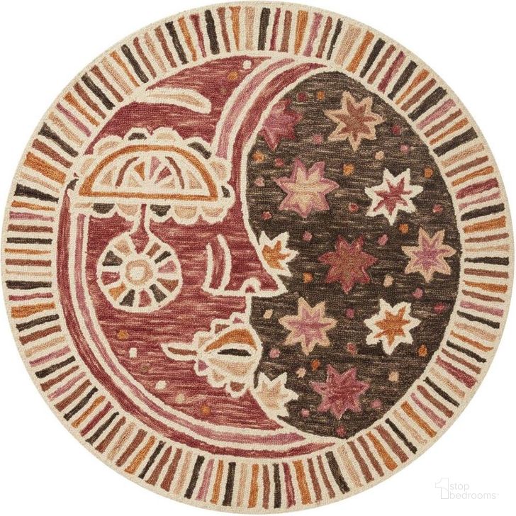 The appearance of Justina Blakeney x Loloi Ayo Rose and Multi 3'-0" x 3'-0" Round Accent Rug designed by Loloi Rugs in the modern / contemporary interior design. This multicolor piece of furniture  was selected by 1StopBedrooms from Ayo Collection to add a touch of cosiness and style into your home. Sku: AYOXAYO-01ROML300R. Material: Wool. Product Type: Area Rugs. Image1