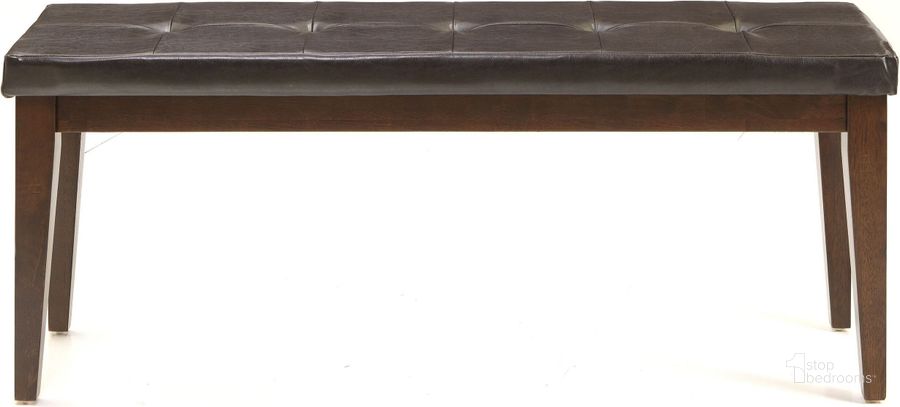 The appearance of Kona Brushed Rasin Backless Dining Bench designed by Intercon in the transitional interior design. This brown piece of furniture  was selected by 1StopBedrooms from Kona Collection to add a touch of cosiness and style into your home. Sku: KA-CH-1650B-RAI-RTA. Product Type: Dining Bench. Image1