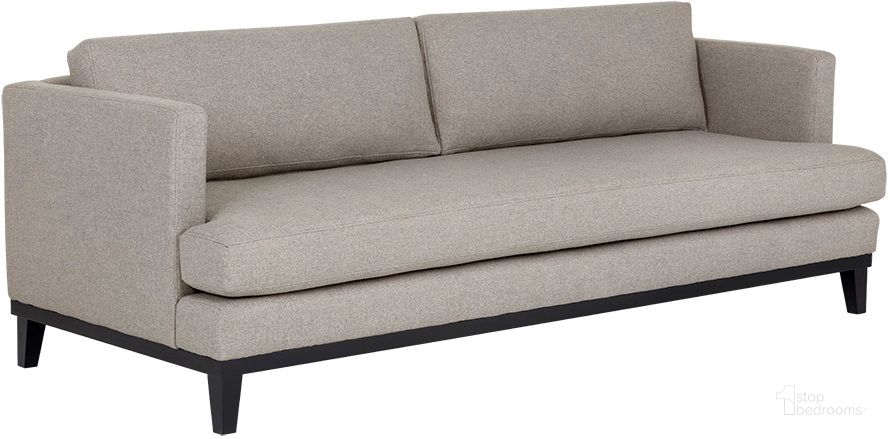 The appearance of Kaius Sofa - Limelight Oat designed by Sunpan in the modern / contemporary interior design. This taupe piece of furniture  was selected by 1StopBedrooms from Kaius Collection to add a touch of cosiness and style into your home. Sku: 106870. Material: Fabric. Product Type: Sofa. Image1