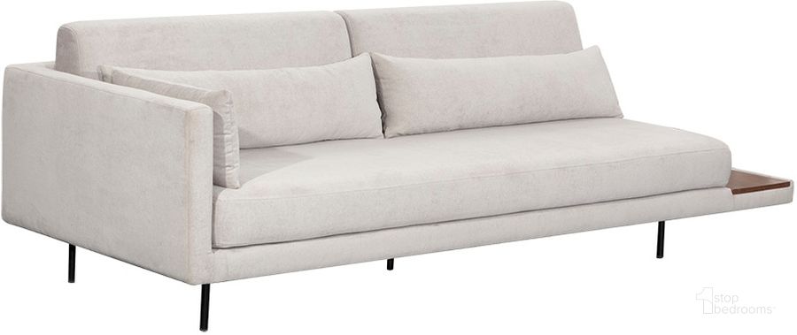 The appearance of Kalani Sofa - Danny Light Grey designed by Sunpan in the transitional interior design. This gray piece of furniture  was selected by 1StopBedrooms from Kalani Collection to add a touch of cosiness and style into your home. Sku: 105973. Material: Fabric. Product Type: Sofa. Image1