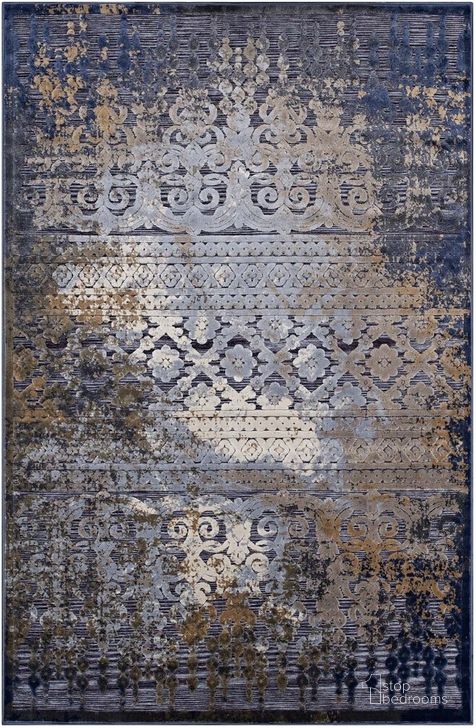 The appearance of Kalene Distressed Vintage Turkish 8X10 Area Rug In Blue designed by Modway in the modern / contemporary interior design. This blue piece of furniture  was selected by 1StopBedrooms from Kalene Collection to add a touch of cosiness and style into your home. Sku: R-1098A-810. Material: Polypropylene. Product Type: Area Rugs. Image1