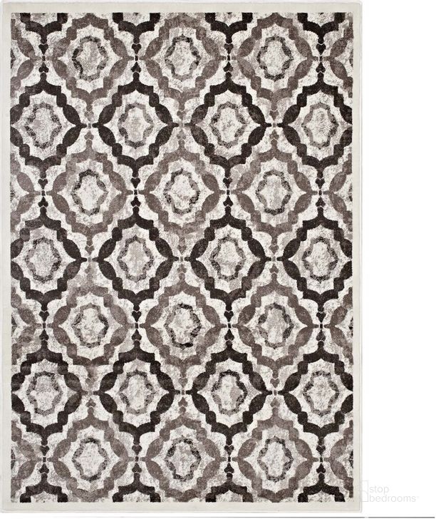The appearance of Kalinda Rustic Vintage Moroccan Trellis 5X8 Area Rug In Brown designed by Modway in the rustic / southwestern interior design. This brown piece of furniture  was selected by 1StopBedrooms from Kalinda Collection to add a touch of cosiness and style into your home. Sku: R-1128C-58. Material: Polypropylene. Product Type: Area Rugs. Image1