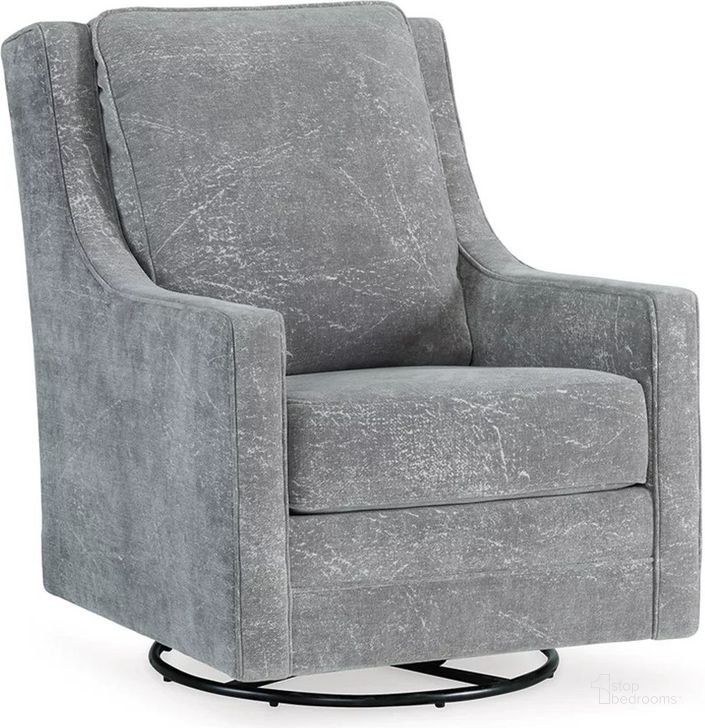 The appearance of Kambria Ash Swivel Glider Accent Chair designed by Signature Design by Ashley in the modern / contemporary interior design. This ash piece of furniture  was selected by 1StopBedrooms from Kambria Collection to add a touch of cosiness and style into your home. Sku: A3000205. Material: Fabric. Product Type: Accent Chair. Image1